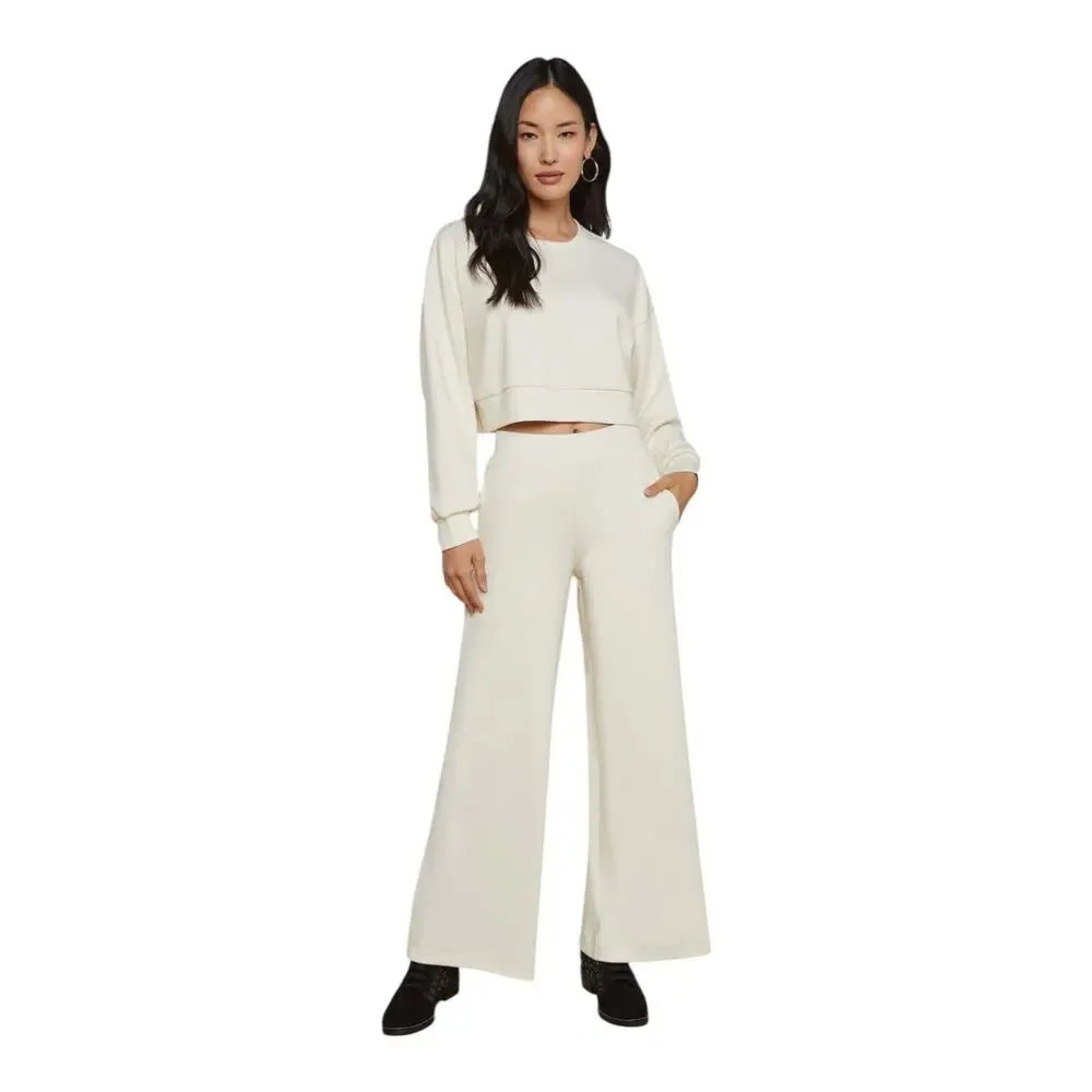 L'AGENCE Darcelle High Rise Pull On Black Wide Leg Pants Women's Size Small - Picture 15 of 16